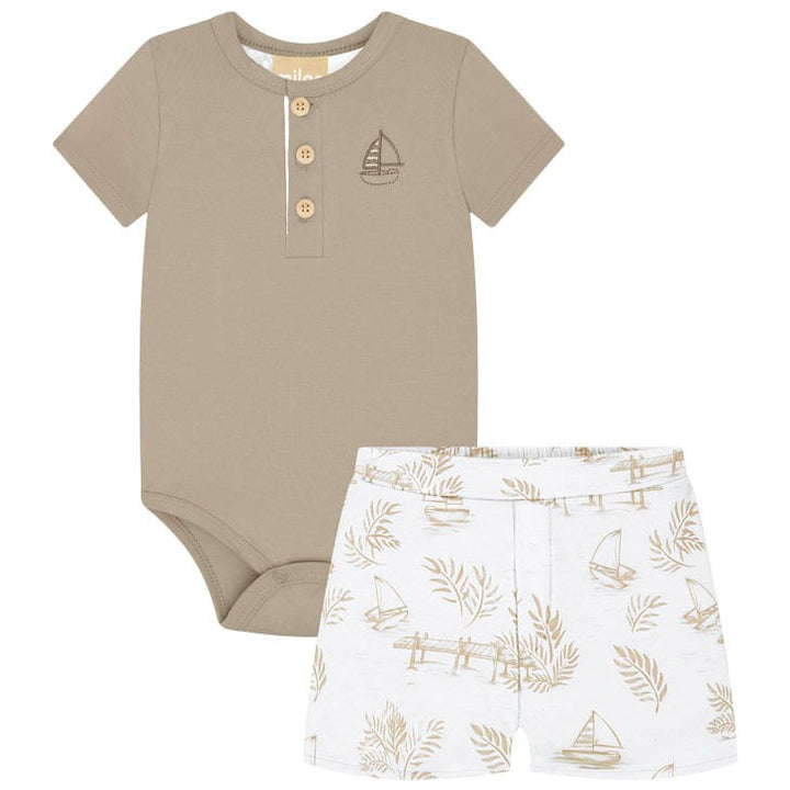 MILON BEBE NIÑO CONJ. DE SHORT KHAKI