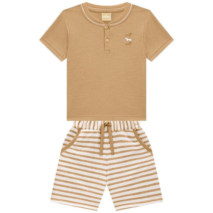 MILON NIÑO CONJ. DE SHORT KHAKI