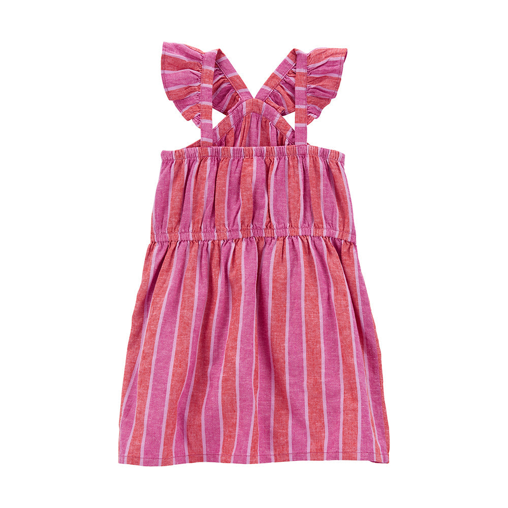 CARTERS NIÑA VESTIDO STRIPE LINEN