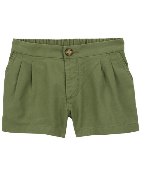 CARTERS NIÑA SHORT GREEN TWILL