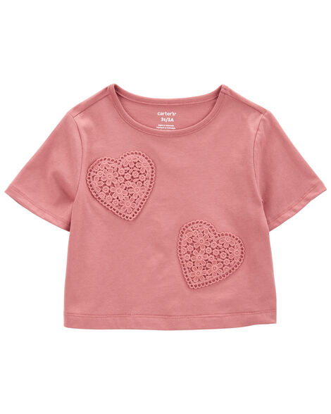 CARTERS NIÑA TSHIRT PINK HEART