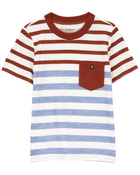 CARTERS NIÑO TSHIRT MULTI STRIPE PKTTEE