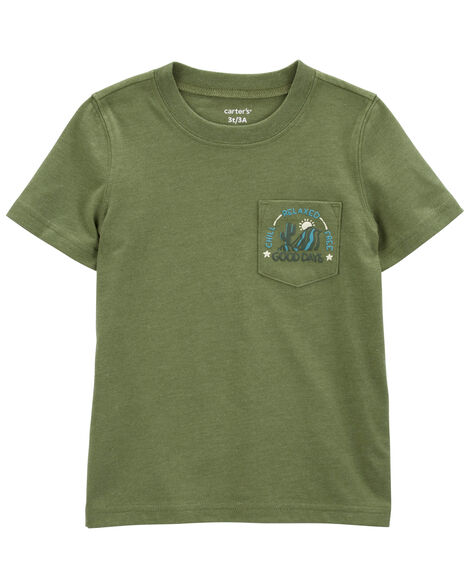 CARTERS NIÑO TSHIRT GREEN GOOD DAYS TEE