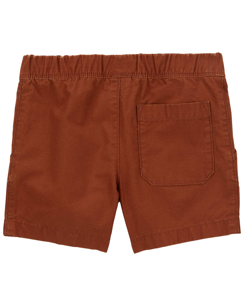 CARTERS NIÑO SHORT BROWN RIBSTOP