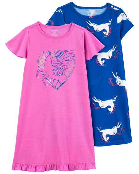 CARTERS NIÑA PIJAMA BLUE/PINK UNICORN