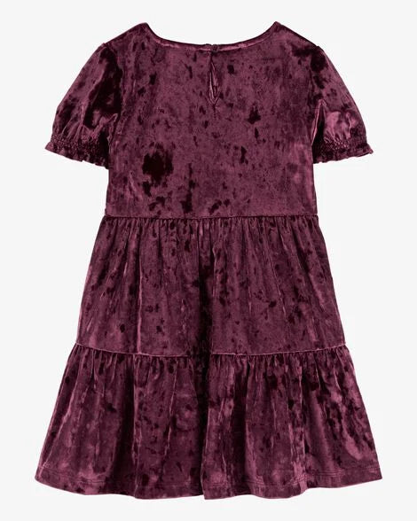 OSHKOSH NIÑA VESTIDO CRUSHED VELOUR