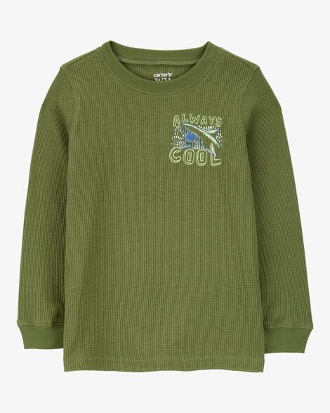 CARTERS NIÑO TSHIRT OLIVE SHARK GRAPHIC