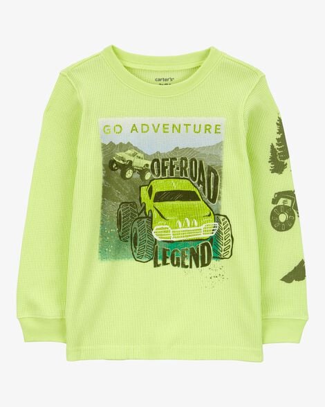 CARTERS NIÑO TSHIRT OFF ROAD GRAPHIC GREEN