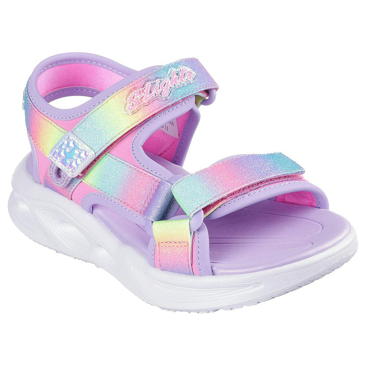 SKECHERS NIÑA SANDALIA SOLA GLOW SANDAL RAINBOW RI