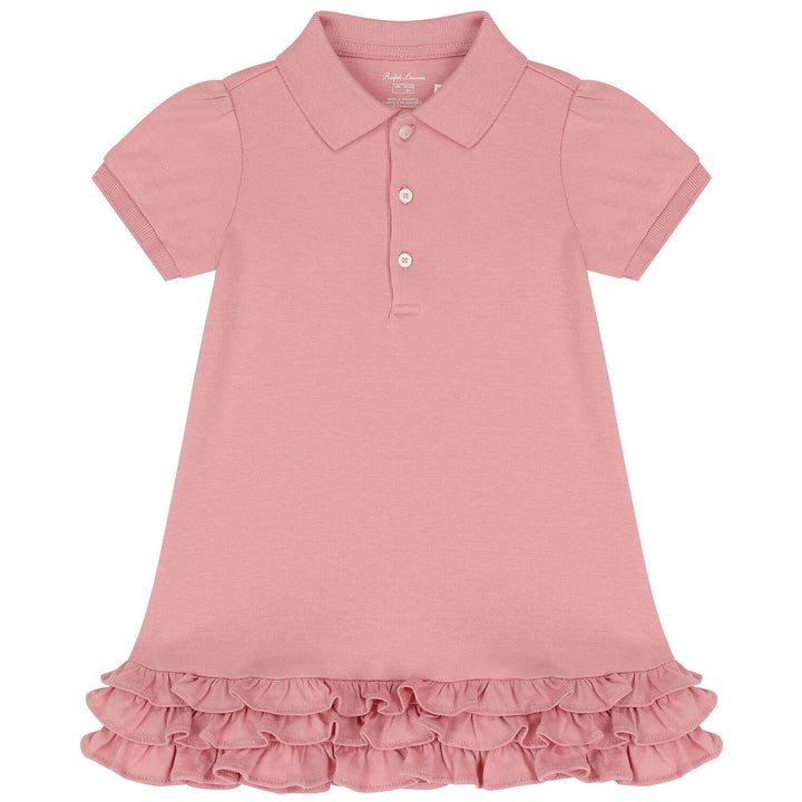 RALPH LAUREN BEBE NIÑA VESTIDO TICKLED PINK