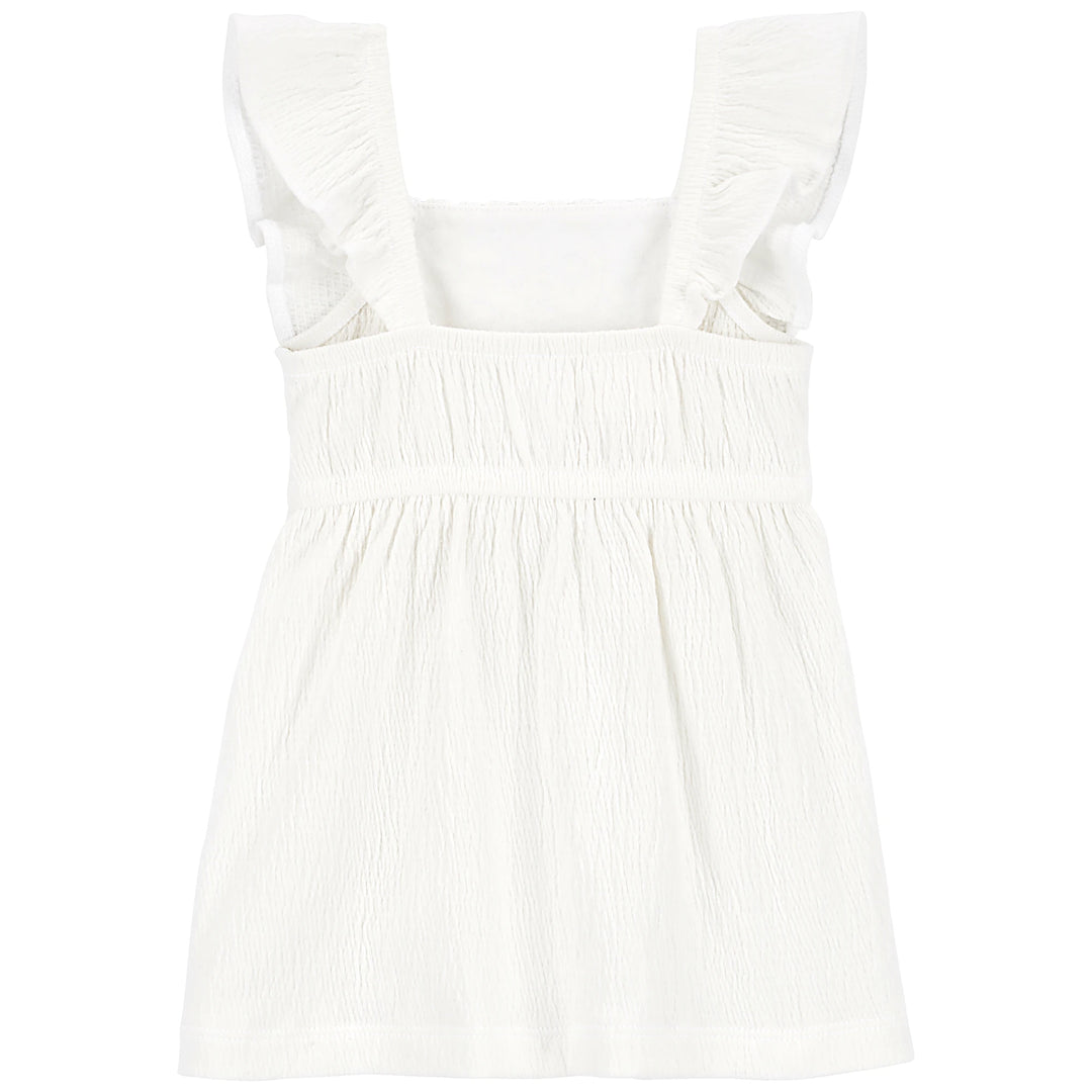 CARTERS NIÑA VESTIDO IVORY CROCHET INTL