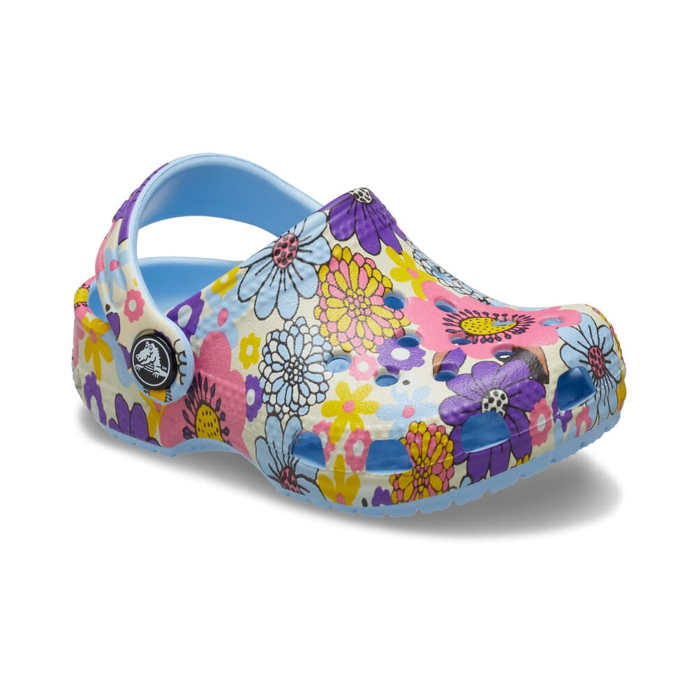 CROCS BEBE NIÑO CHANCLETA LITTLES GRAPHIC BLUE CALCITE/MULTI