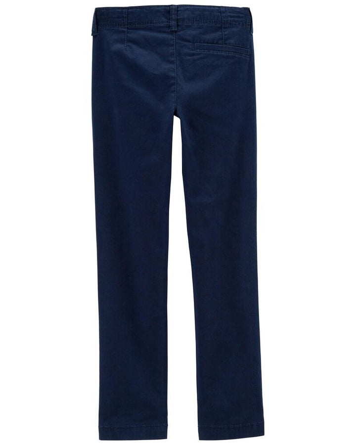 OSHKOSH NIÑO PANTALON FLAT FRONT BLUE