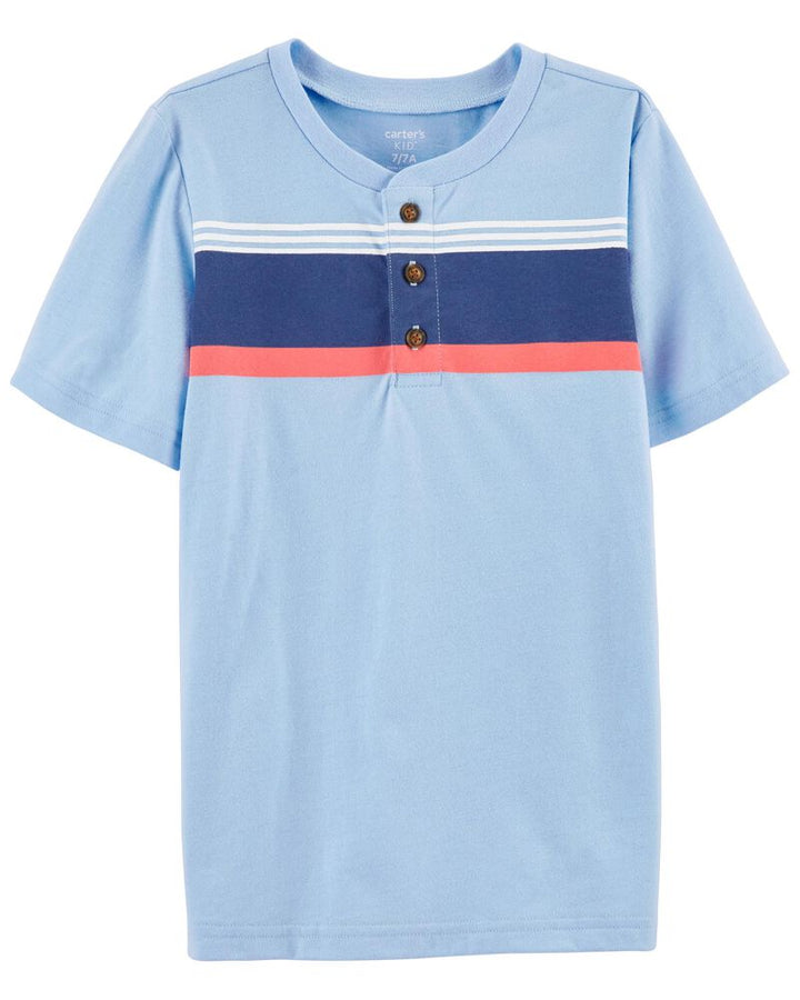 CARTERS NIÑO TSHIRT BLUE STRIPE