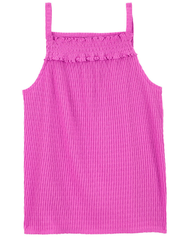 OSHKOSH NIÑA BLUSA SMOCKED RIB PINK