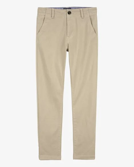 OSHKOSH NIÑO PANTALON FLAT FRONT KHAKI