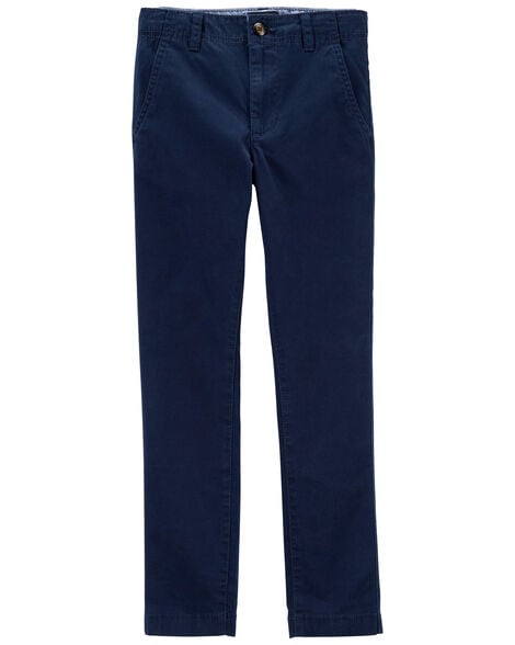 OSHKOSH NIÑO PANTALON FLAT FRONT NAVY