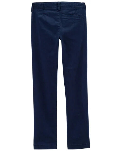 OSHKOSH NIÑO PANTALON FLAT FRONT NAVY