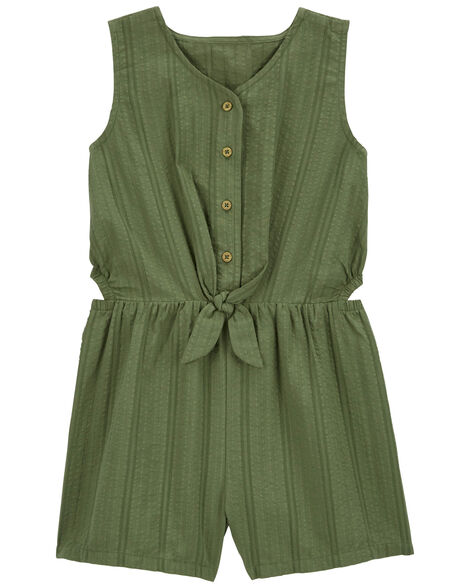 CARTERS NIÑA OVEROL GREEN WOVEN