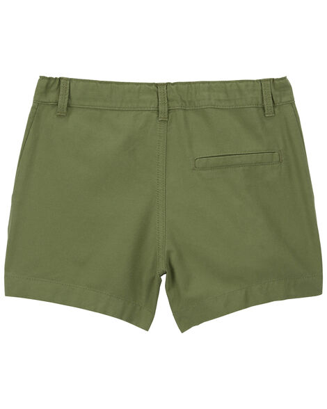 CARTERS NIÑA SHORT GREEN TWILL