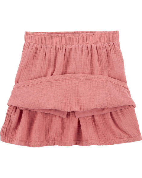 CARTERS NIÑA FALDA PINK WOVEN GAUZE