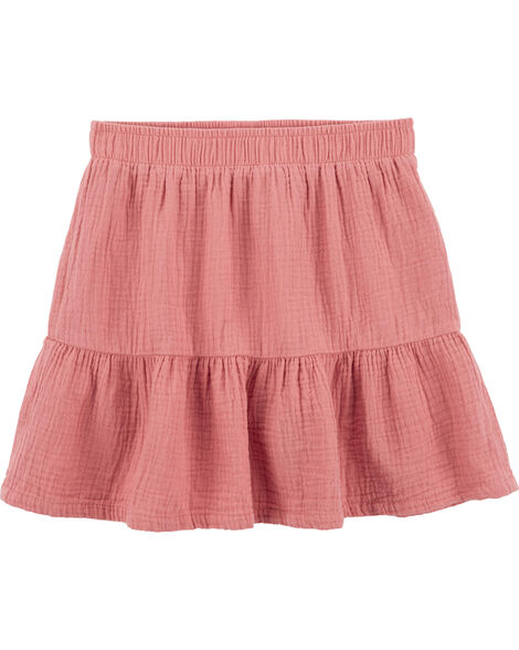 CARTERS NIÑA FALDA PINK WOVEN GAUZE