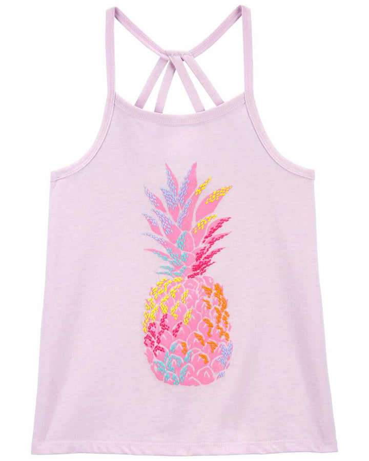 OSHKOSH NIÑA TSHIRT PINK PINEAPPLE TANK