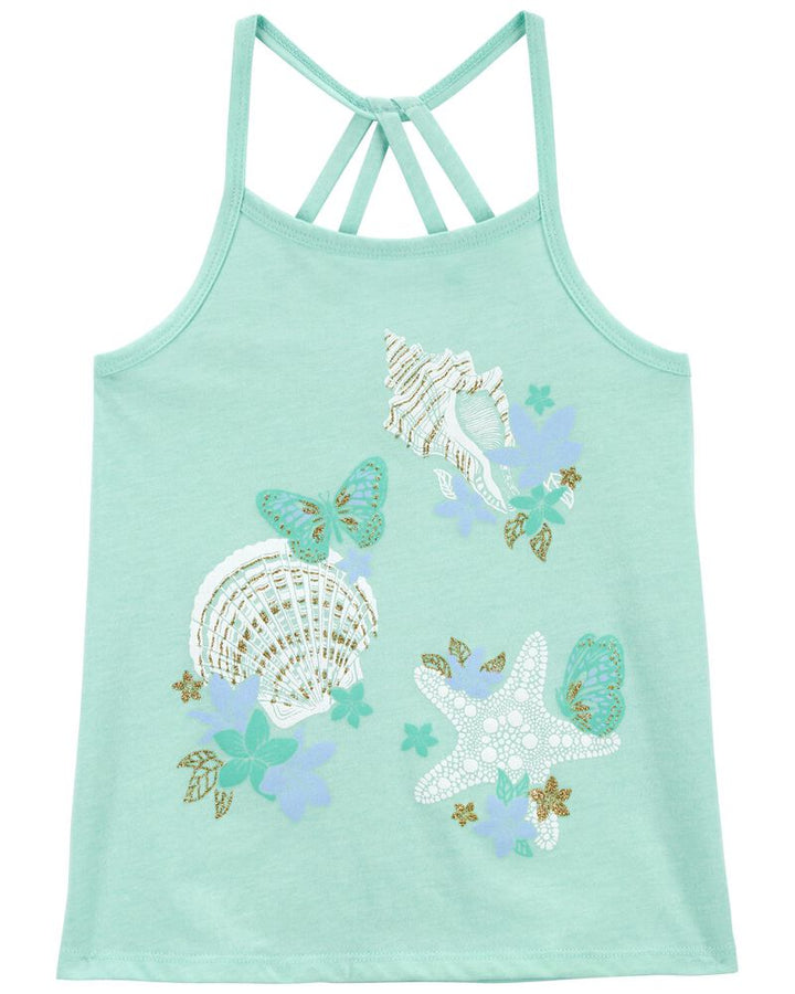 OSHKOSH NIÑA TSHIRT TURQUOISE SHELL TANK