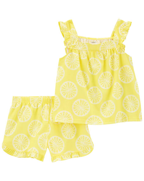 CARTERS NIÑA PIJAMA YELLOW LEMON