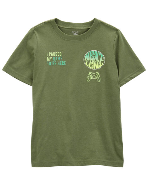 CARTERS NIÑO TSHIRT GREEN NEXT LEVL TEE