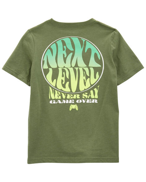 CARTERS NIÑO TSHIRT GREEN NEXT LEVL TEE