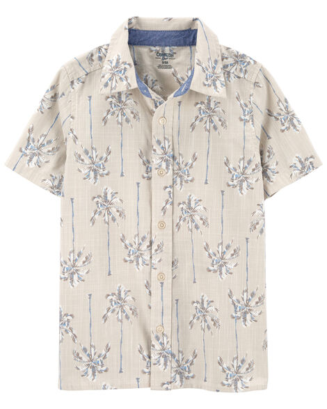 OSHKOSH NIÑO CAMISA KHAKI PALM