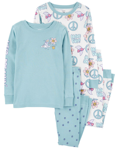 CARTERS NIÑA PIJAMA COTTON 4PK