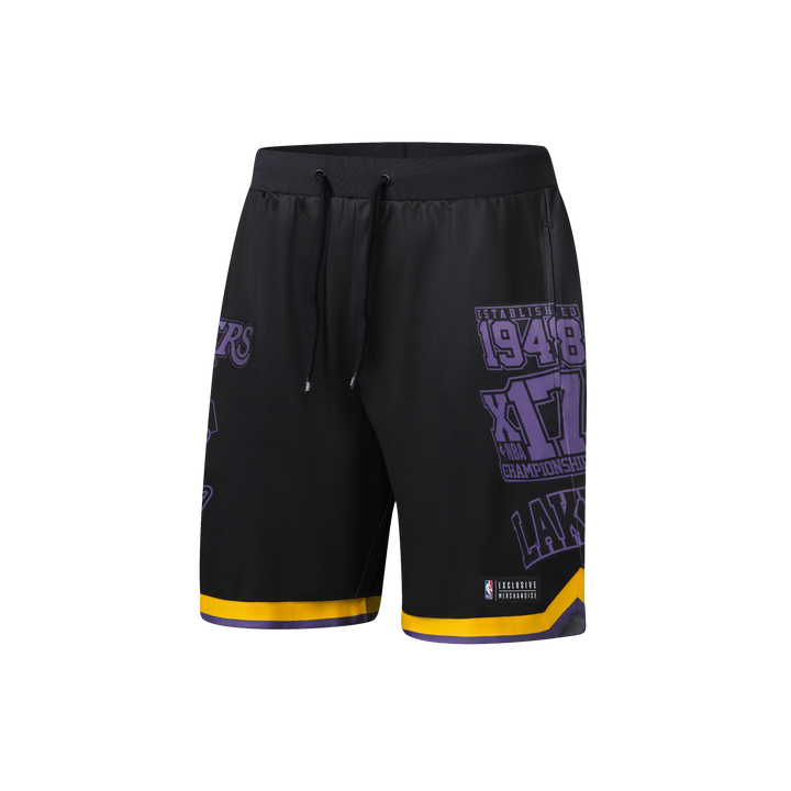 FEXPRO NIÑO SHORT NBA BADGES MADNESS BLK3