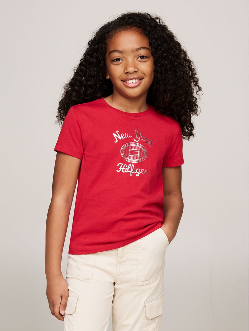 TOMMY HILFIGER NIÑA TSHIRT PRIMARY RED