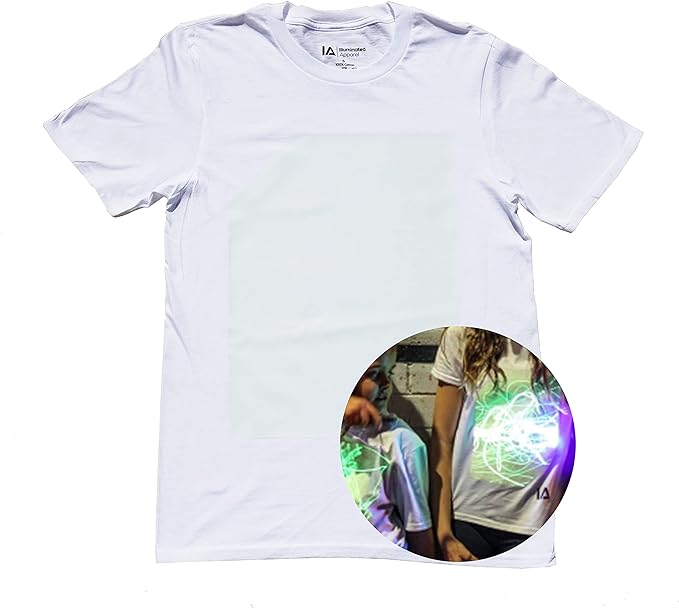 ILLUMINATED NIÑO TSHIRT SUPER GREEN GLOW WHITE