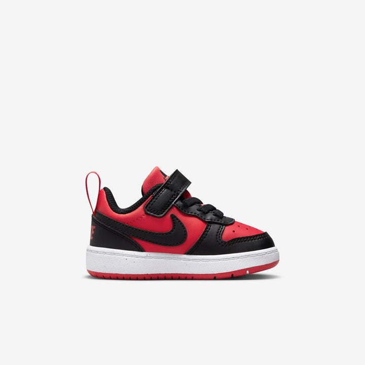 NIKE NIÑO ZAPATILLA COURT BOROUGH LOW RECRAFT RED/BLK/WHT