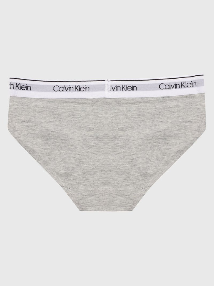 CALVIN KLEIN NIÑA PANTY HEATHER GREY/CLASSIC WHITE/CRY