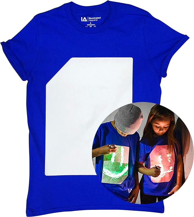 ILLUMINATED NIÑO TSHIRT SUPER GREEN GLOW ROYAL BLUE