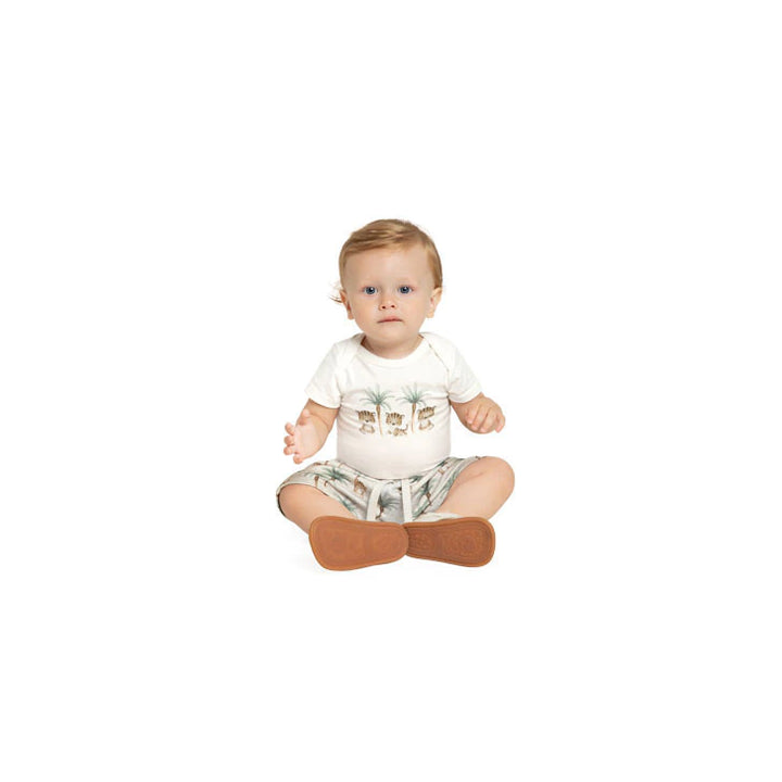 MILON BEBE NIÑO CONJ. DE SHORT BEIGE