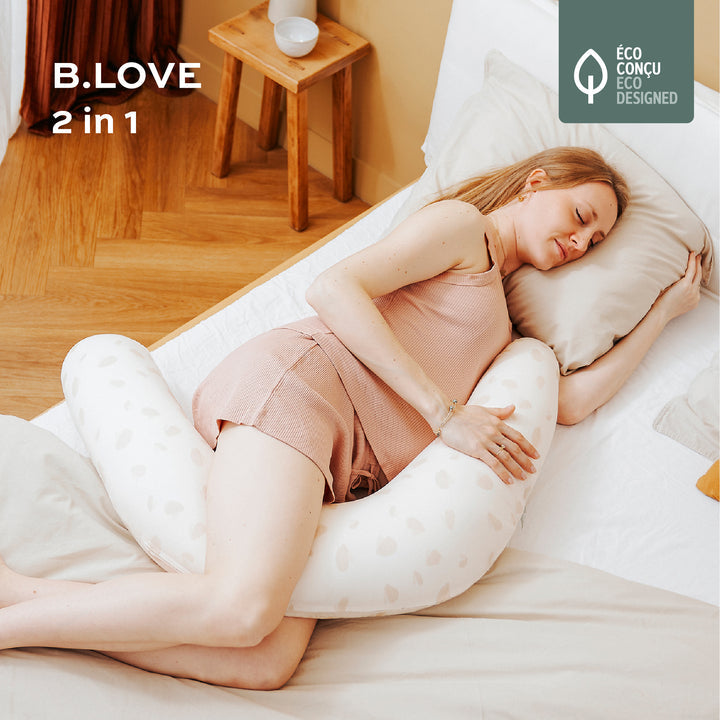 BABY MOOV ALMOHADA DE AMAMANTAR Y DE EMBARAZO 2 EN 1 OFF WHITE