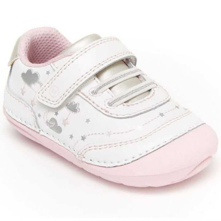 STRIDE RITE BEBE NIÑA ZAPATILLA SM ADALYN WHITE/SILVER