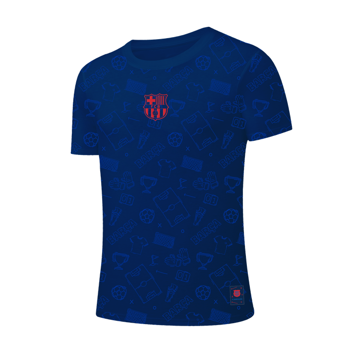 FEXPRO NIÑO TSHIRT MANGA CORTA SOCCER DOODLES NVY