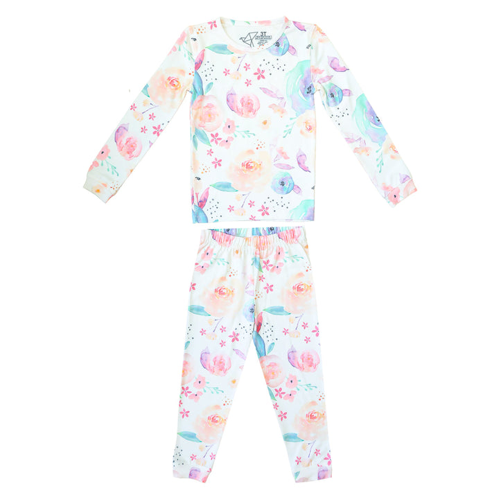 COPPER PEARL NIÑA PIJAMA BLOOM LONG SLEEVE 2PK