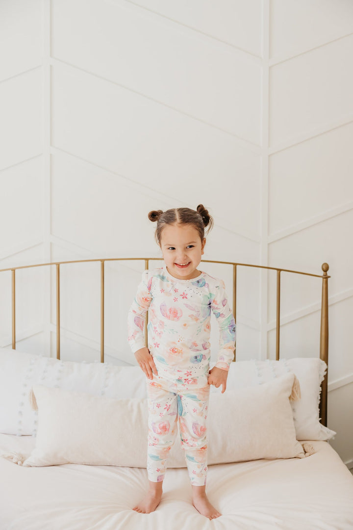 COPPER PEARL NIÑA PIJAMA BLOOM LONG SLEEVE 2PK