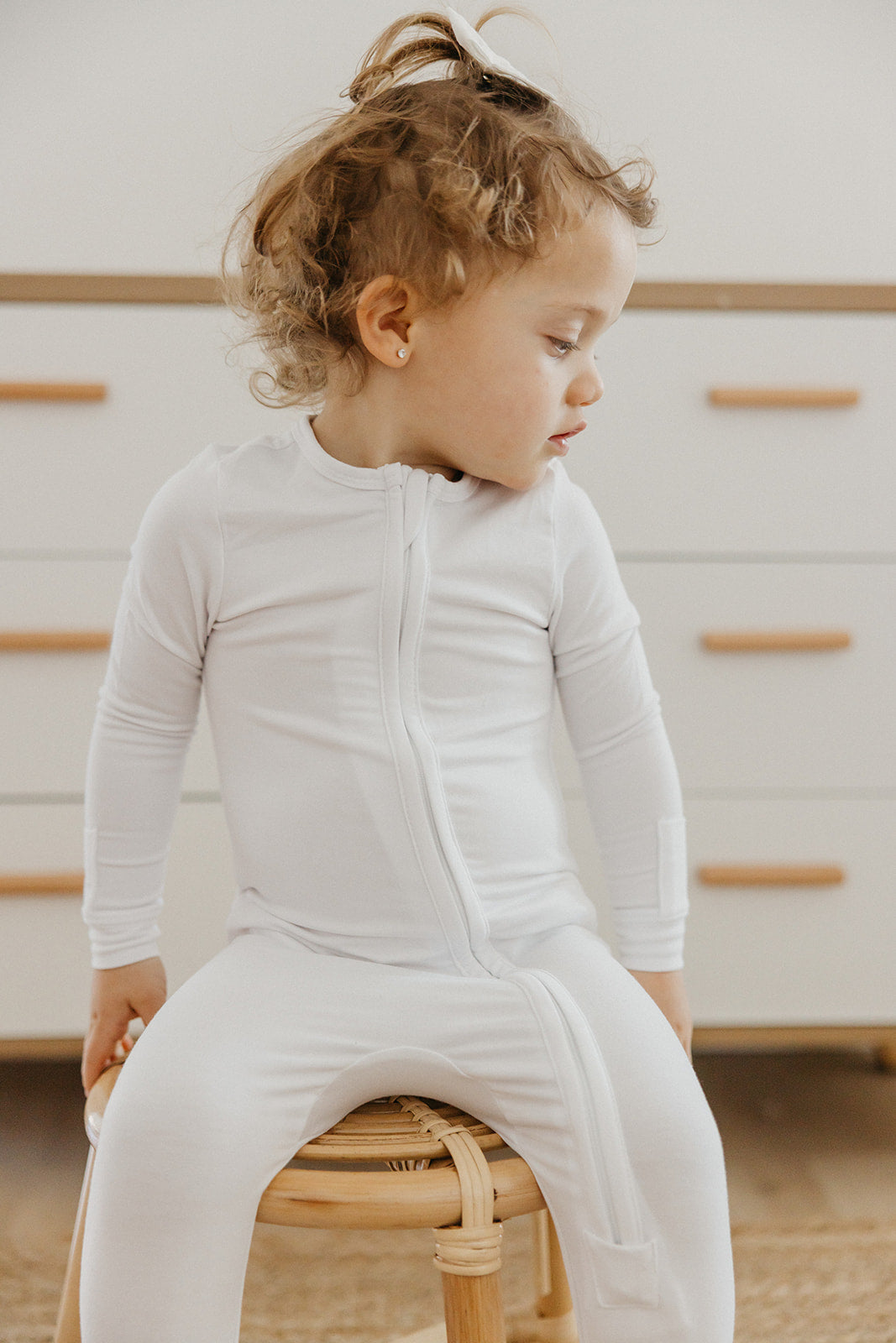 COPPER PEARL BEBE NIÑA PIJAMA DOVE ZIP-UP