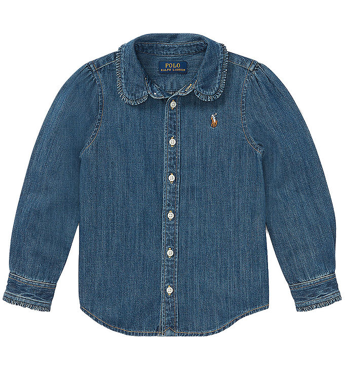 RALPH LAUREN NIÑA CAMISA INDIGO