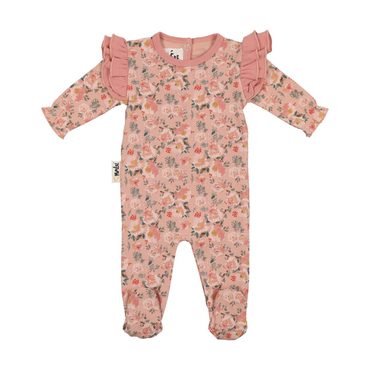 MANIERE BEBE NIÑA PIJAMA FLORAL PRINT MAUVE