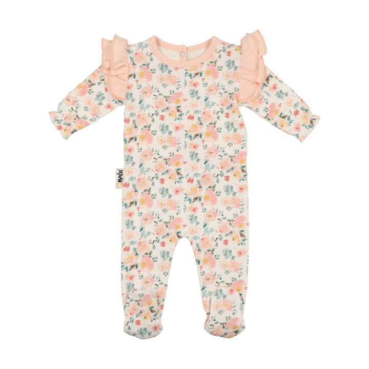 MANIERE BEBE NIÑA PIJAMA FLORAL PRINT WHITE