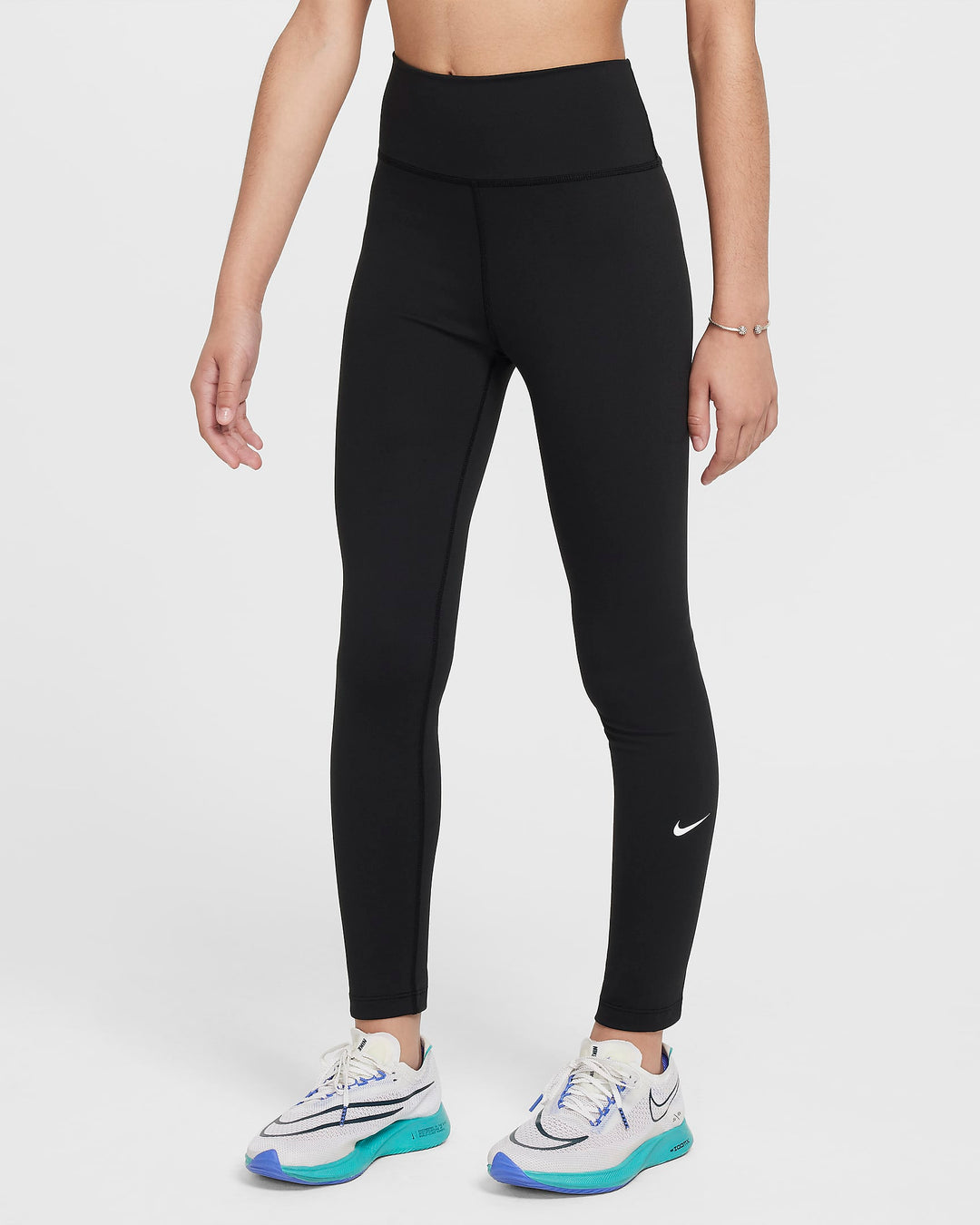 NIKE NIÑA PANTALON G NK DF ONE TGHT BLACK/WHITE